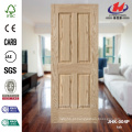 JHK-004P 3mm Bom Qualidade Explosão Vendas Europa Apartamento Natural Ash Mould HDF MDF Porta Pele